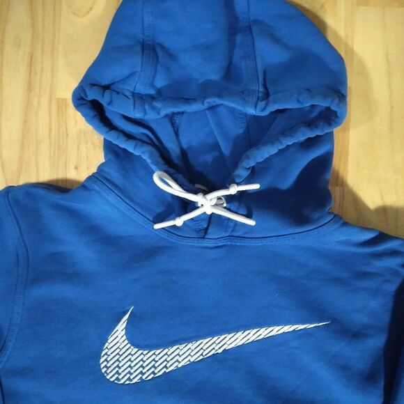 Nike Swoosh Logo Embroidered Hoodie Sweatshirt - Picture 1 of 10